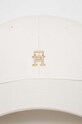 Tommy Hilfiger czapka z daszkiem bawełniana AW0AW15772 beżowy SS24