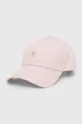 ροζ Βαμβακερό καπέλο του μπέιζμπολ Tommy Hilfiger Γυναικεία