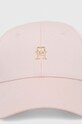 Tommy Hilfiger czapka z daszkiem bawełniana AW0AW15772 różowy SS24