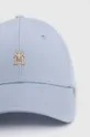 Bombažna bejzbolska kapa Tommy Hilfiger modra