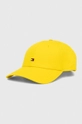 giallo Tommy Hilfiger berretto da baseball in cotone Donna