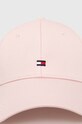 Tommy Hilfiger czapka z daszkiem bawełniana AW0AW15785 różowy SS24