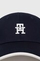 Bavlněná baseballová čepice Tommy Hilfiger AW0AW15786 námořnická modř SS24