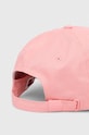 Akcesoria Tommy Jeans czapka z daszkiem bawełniana AW0AW15842 różowy