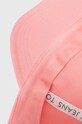 Tommy Jeans czapka z daszkiem bawełniana różowy AW0AW15842
