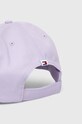 Akcesoria Tommy Jeans czapka z daszkiem bawełniana AW0AW15845 fioletowy