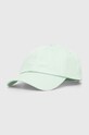 Tommy Jeans șapcă de baseball din bumbac bumbac verde AW0AW15845