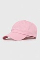Tommy Jeans șapcă de baseball din bumbac bumbac roz AW0AW15845