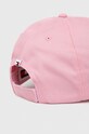 Akcesoria Tommy Jeans czapka z daszkiem bawełniana AW0AW15845 różowy