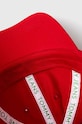 Bavlněná baseballová čepice Tommy Jeans červená AW0AW15845