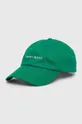 πράσινο Βαμβακερό καπέλο του μπέιζμπολ Tommy Jeans Γυναικεία