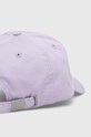 Akcesoria Tommy Jeans czapka z daszkiem bawełniana AW0AW15848 fioletowy