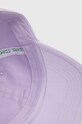 Tommy Jeans czapka z daszkiem bawełniana fioletowy AW0AW15848