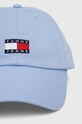 Tommy Jeans șapcă de baseball din bumbac AW0AW15848 albastru AW24