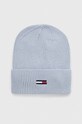 Tommy Jeans czapka aplikacja niebieski AW0AW16102