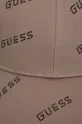 Pamučna kapa sa šiltom Guess smeđa