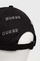 Bavlněná baseballová čepice Guess V4RZ03.WFKN0 černá SS24