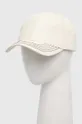 beżowy Guess czapka z daszkiem bawełniana Damski
