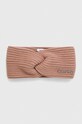 Calvin Klein opaska z domieszką wełny z domieszką wełny różowy K60K611400