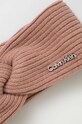 Calvin Klein opaska z domieszką wełny K60K611400 różowy SS24