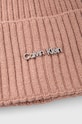 Шапка з домішкою вовни Calvin Klein K60K611401 рожевий SS24