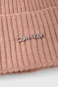 Σκουφί από μείγμα μαλλιού Calvin Klein ροζ