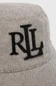 Бавовняний капелюх Lauren Ralph Lauren бежевий