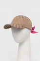 różowy Guess czapka z daszkiem Damski