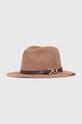 Guess palarie de lana lana maro AW5067.WOL01