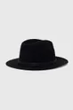 Μάλλινο καπέλο Guess μαύρο