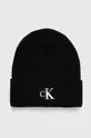 čierna Vlnená čiapka Calvin Klein Jeans Dámsky