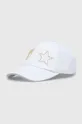 biały Chiara Ferragni czapka z daszkiem bawełniana EYE STAR Damski
