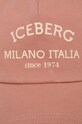 Iceberg czapka z daszkiem bawełniana 7104.6920 różowy SS25