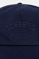 Хлопковая кепка Iceberg 7104.6920 тёмно-синий SS25