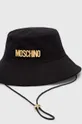 czarny Moschino kapelusz bawełniany