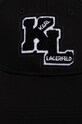 Karl Lagerfeld czapka z daszkiem 240W3422 czarny SS24