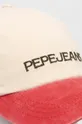 Βαμβακερό καπέλο του μπέιζμπολ Pepe Jeans κόκκινο
