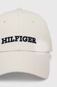 Tommy Hilfiger czapka z daszkiem bawełniana AW0AW16040 biały SS24