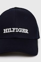 Tommy Hilfiger czapka z daszkiem bawełniana AW0AW16040 granatowy SS24