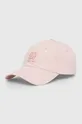 roza Bombažna bejzbolska kapa Tommy Hilfiger Ženski