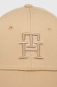 Tommy Hilfiger șapcă de baseball din bumbac AW0AW16177 bej SS24