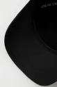 μαύρο Βαμβακερό καπέλο του μπέιζμπολ Armani Exchange