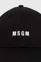 Pamučna kapa sa šiltom MSGM crna