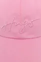 HUGO czapka z daszkiem różowy