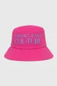 roza Bombažni klobuk Versace Jeans Couture Ženski