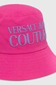 Versace Jeans Couture kapelusz bawełniany 76HAZK04.ZG268 różowy SS24