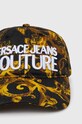 Bavlněná baseballová čepice Versace Jeans Couture 76HAZK10.ZG267 černá SS24