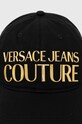 Versace Jeans Couture czapka z daszkiem bawełniana 76HAZK32.ZG207 czarny SS24