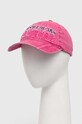 Bavlněná baseballová čepice Versace Jeans Couture bavlna růžová 76HAZK37.ZG274