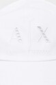 Памучна шапка с козирка Armani Exchange 944206.4R108 бял SS24